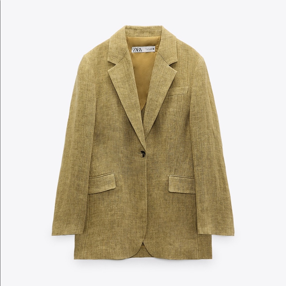 Zara Oversized Linen Blazer Limited Edition - Picture 2 of 15